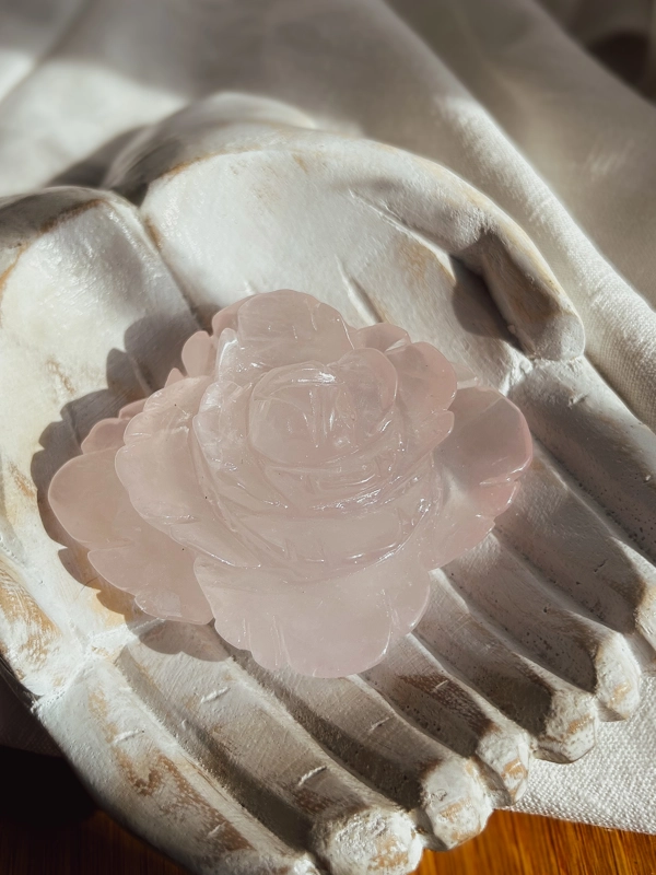 fiore in Quarzo Rosa